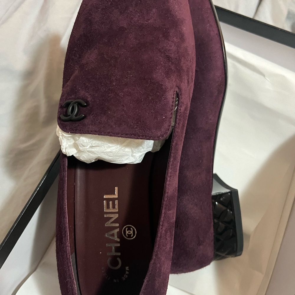 Chanel new in box shoes size 38.5 suede